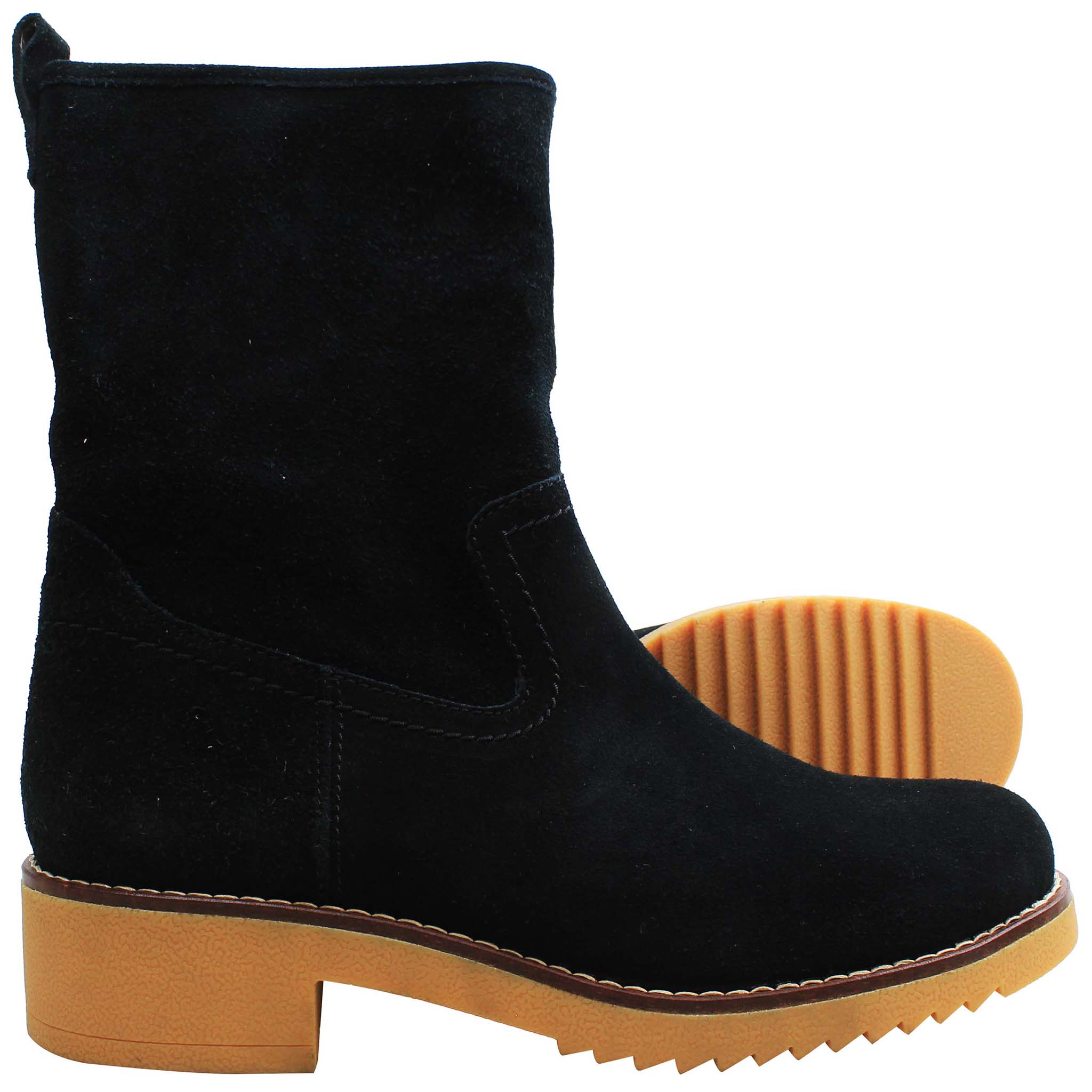 Clarks Eden Mid Womens Black High Boots