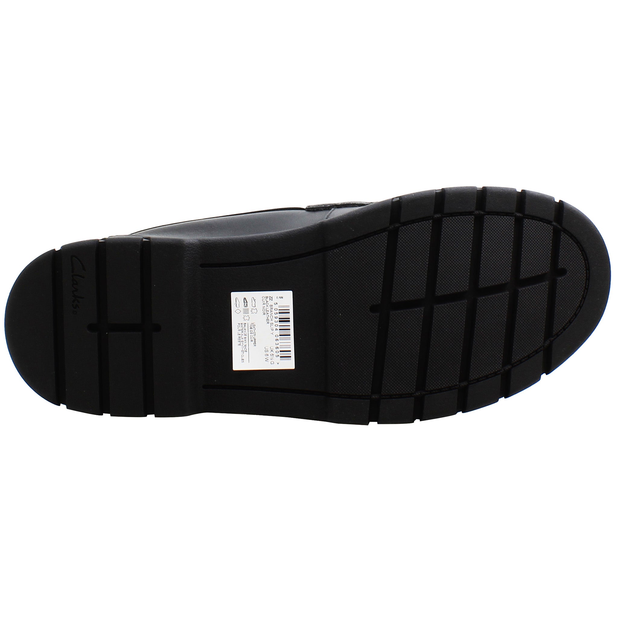 Clarks Branch Kids Black Shoes