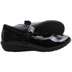 Clarks Vibrant Trial Kids Black Shoes