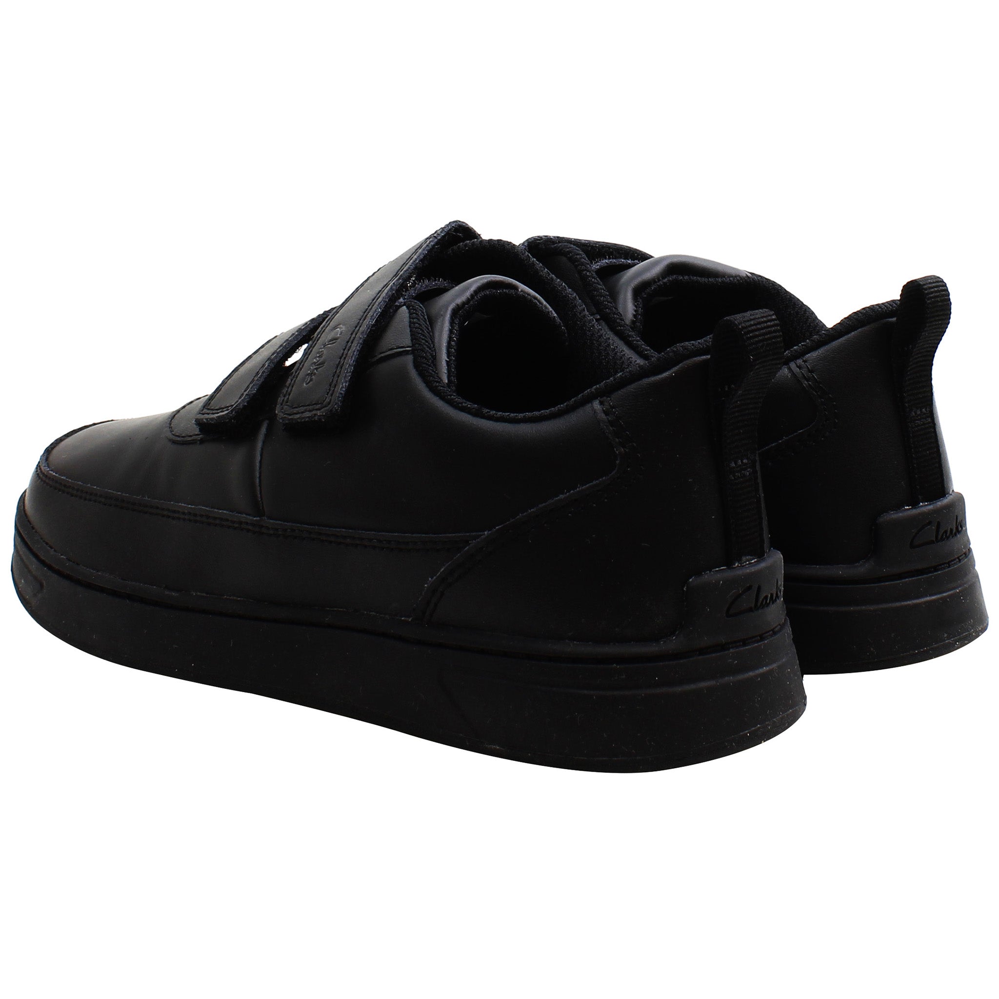 Clarks Vibrant Glow Kids Black Trainers