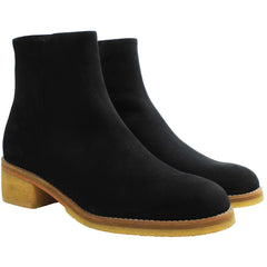 Clarks Amara Crepe Womens Black Ankle Boots