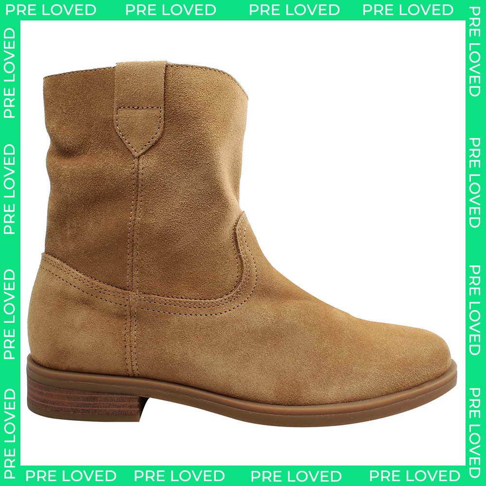 Clarks Memi Womens Tan Mid Boots NO BOX