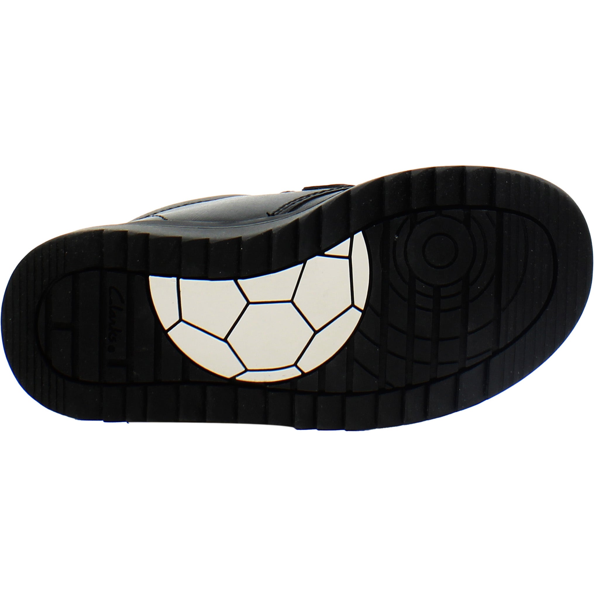 Clarks Goal Strap Kids Black Shoes