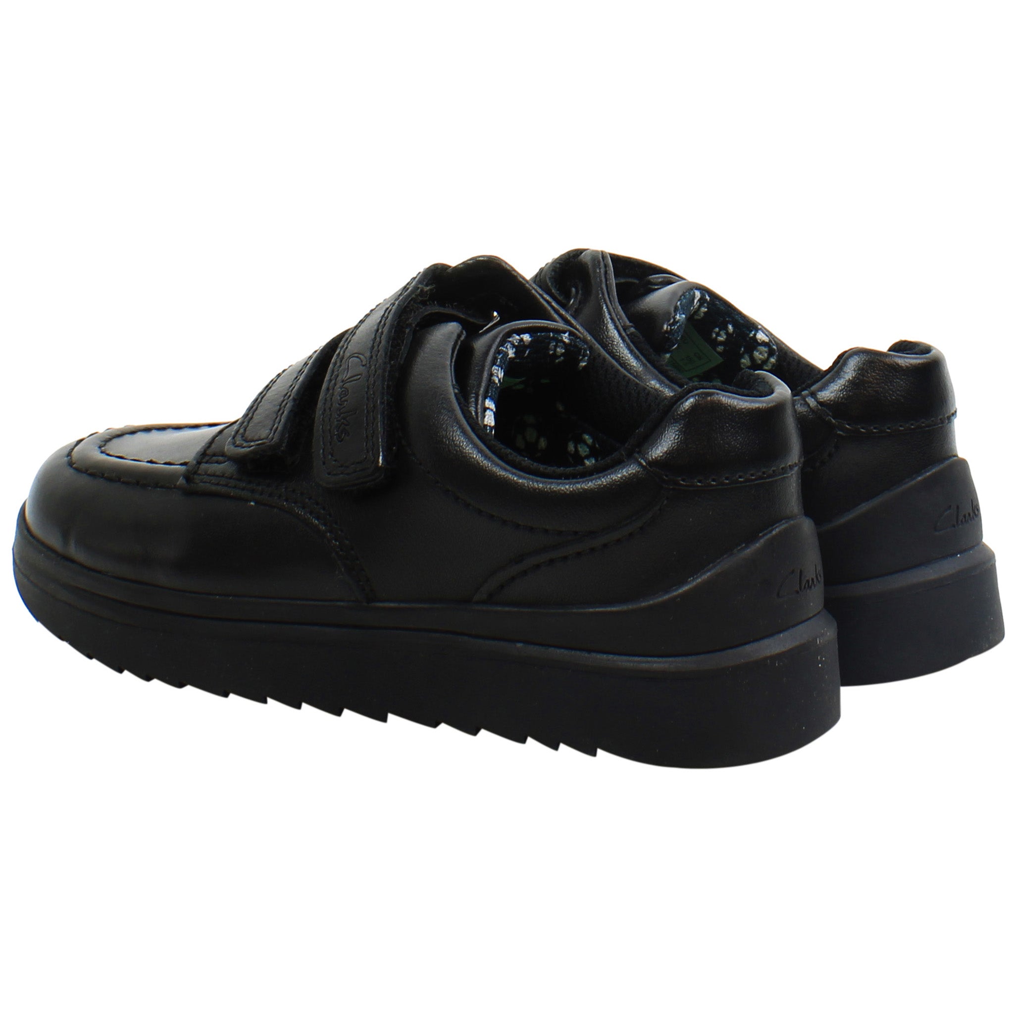 Clarks Goal Style Kids Black Shoes