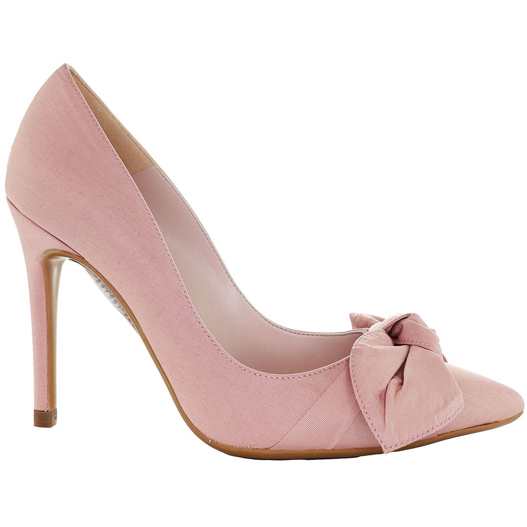 Ted Baker Hyana Moire Bow Womens Pink Court Shoes