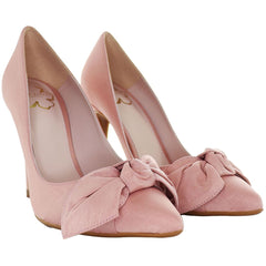 Ted Baker Hyana Moire Bow Womens Pink Court Shoes