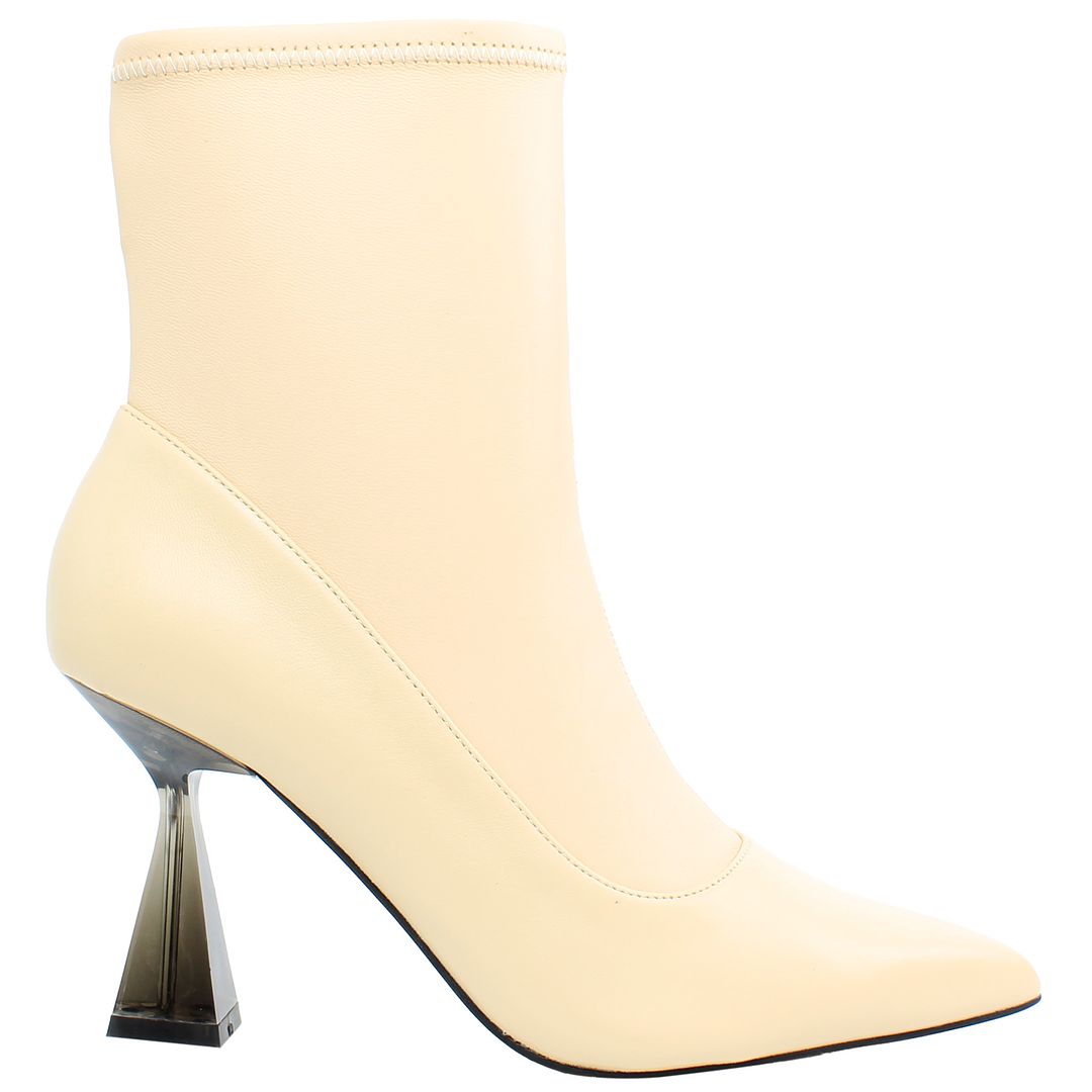 Ted Baker Liya Womens Beige Ankle Heeled Boots