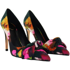 Ted Baker Ryoh Abstract Bow Womens Multicoloured Court Shoes