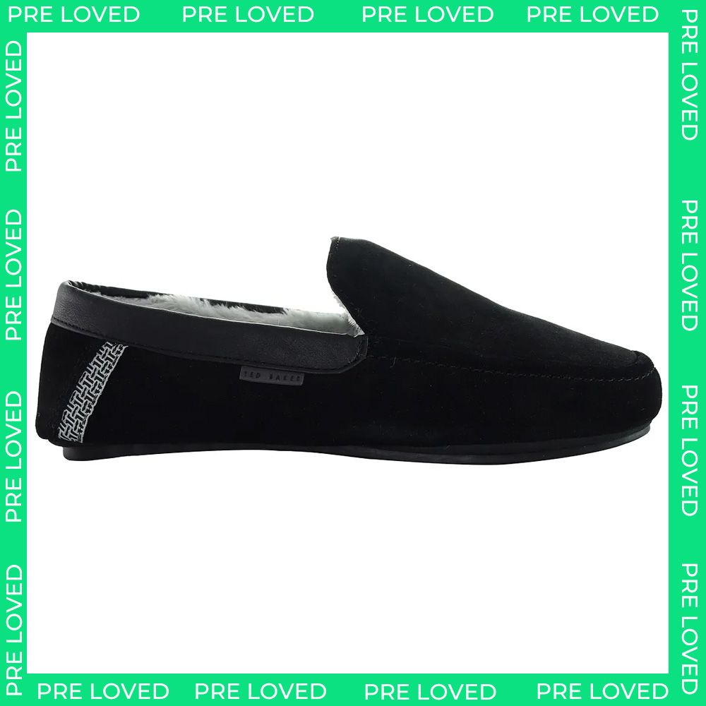 Ted Baker Vallant Mens Black Moccasin Slippers NO BOX