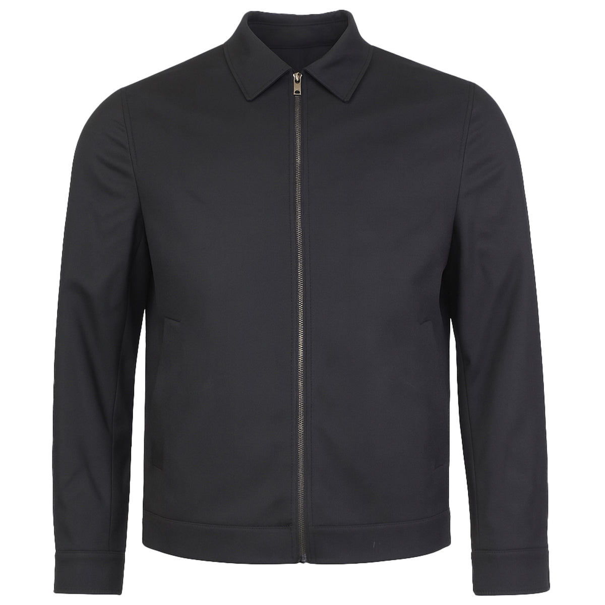 Ted Baker Henry Wool Blend Mens Black Harrington Jacket