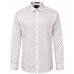 Ted Baker Area Mens White Geometric Print Shirt