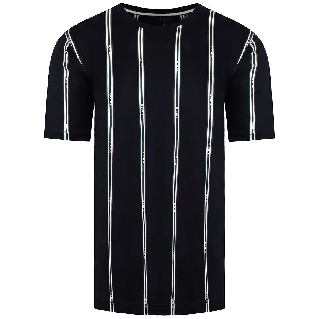 Ted Baker Amson Mens Navy Striped T-Shirt