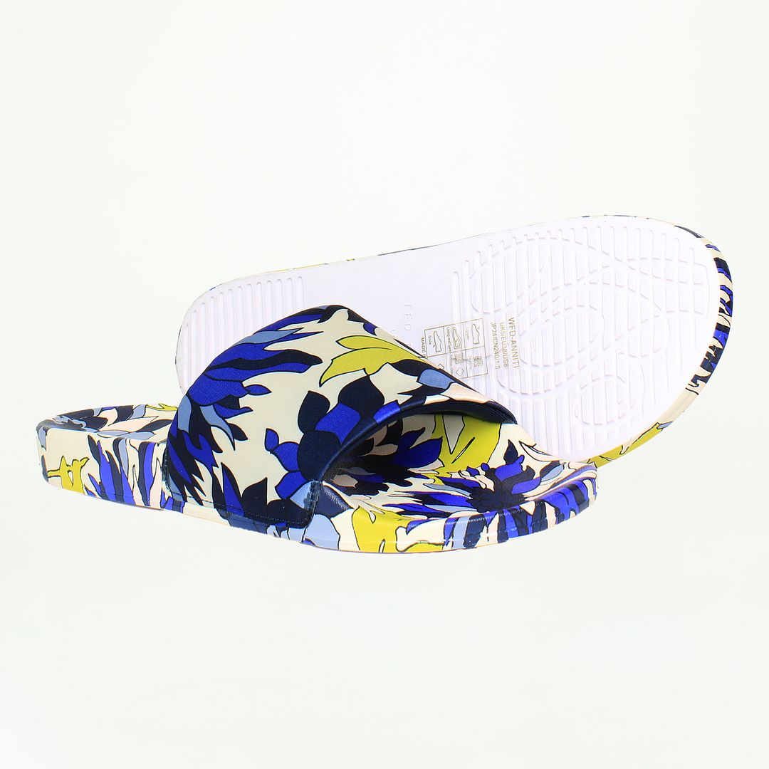 Ted Baker Anniti Floral Print Womens Blue Sliders NO BOX