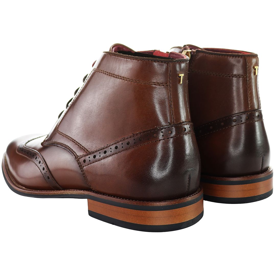 Ted Baker Waldem Mens Brown Brogue Chukka Boots