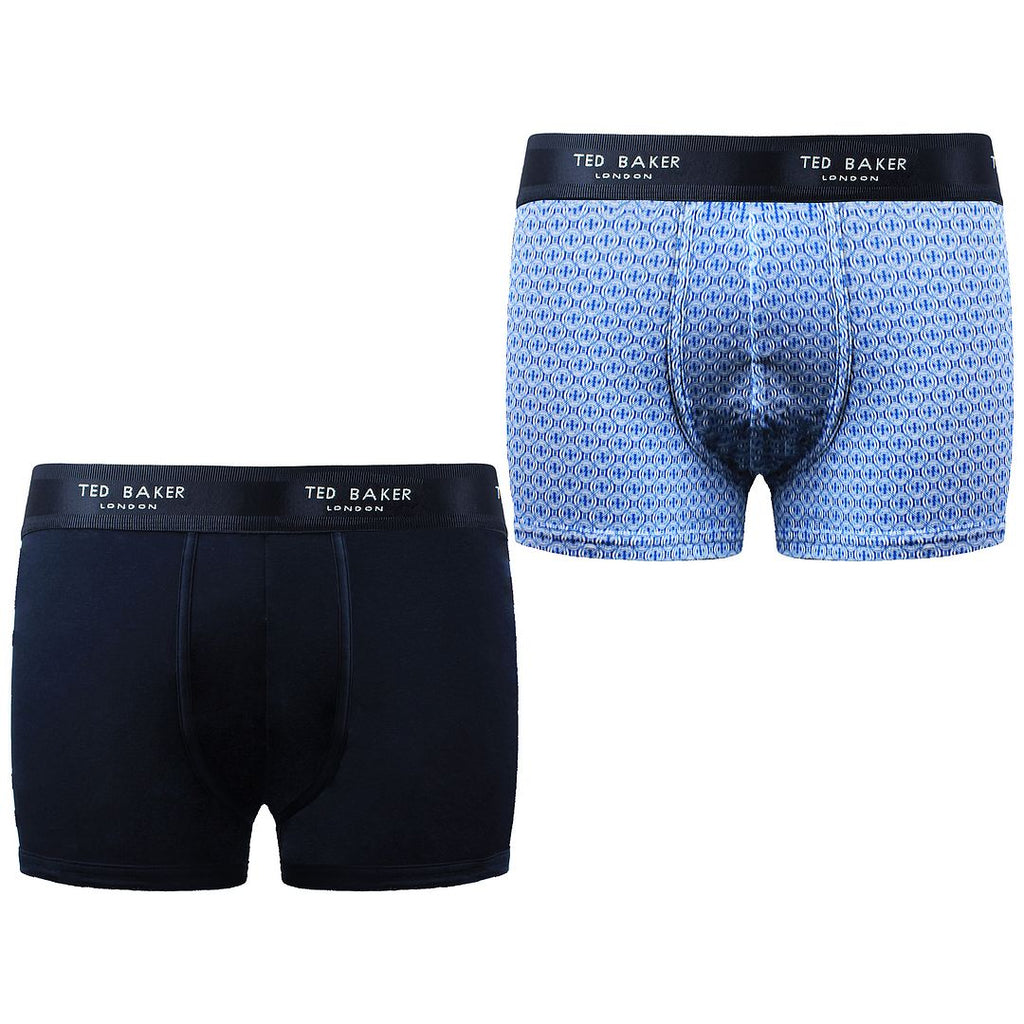 Ted Baker Thornb 2-Pack Of Printed Mens Cotton Trunks