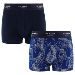 Ted Baker 2-Pack Bircho Mens Navy Printed Trunks