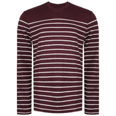 Levi's Striped Mens Burgundy/White Shirt