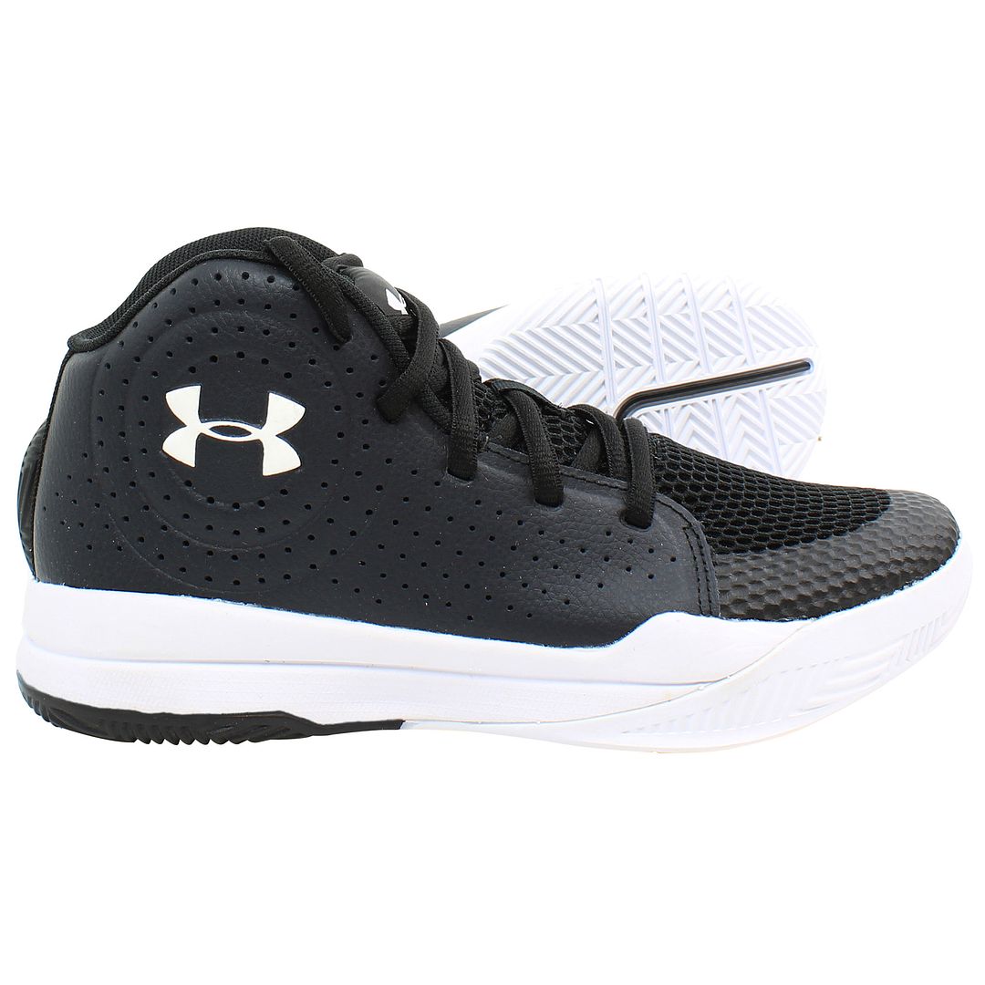 Under Armour Jet Kids Black Basketball Shoes