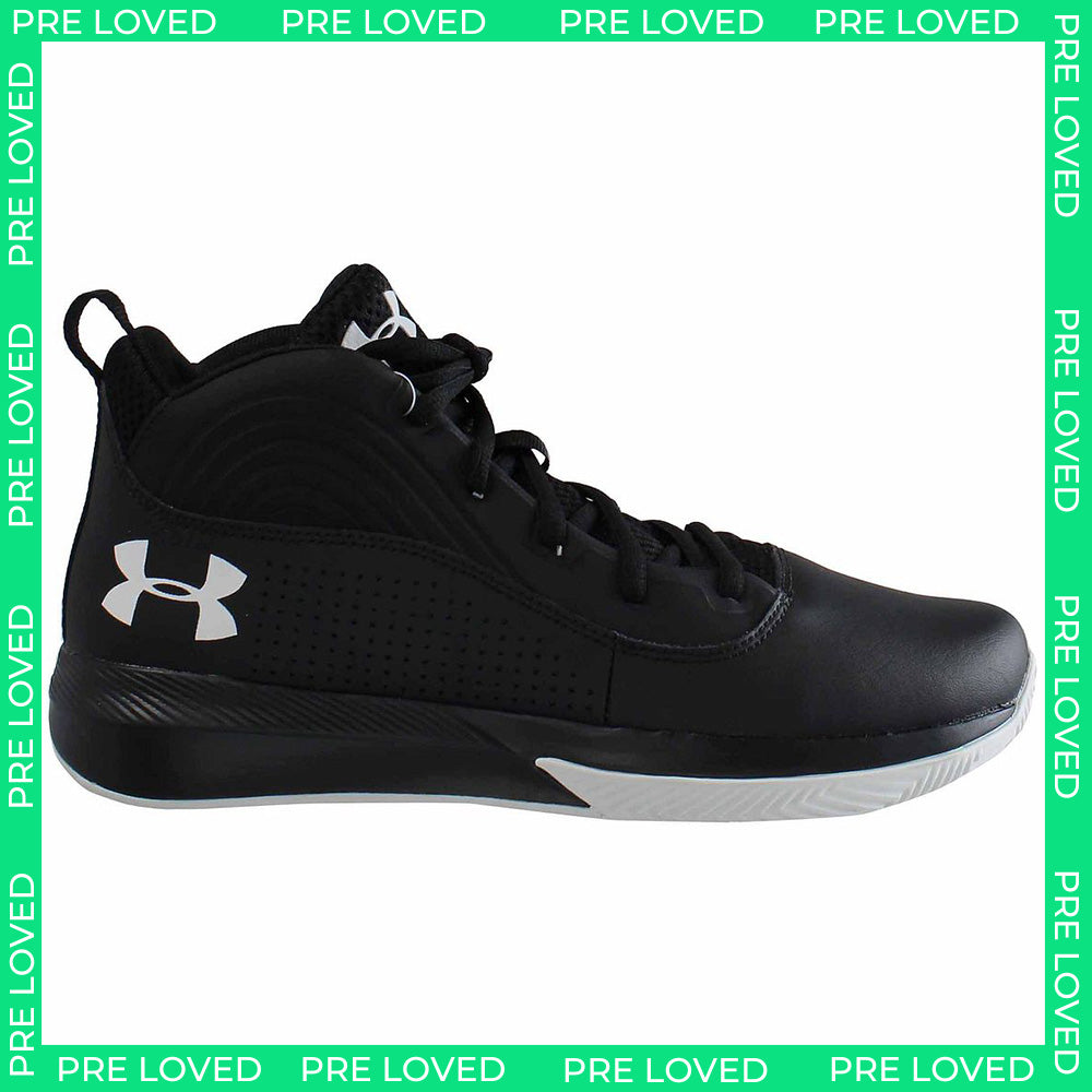 Under Armour GS Lockdown 4-BLK Kids Black Trainers NO BOX