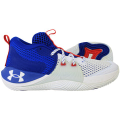 Under Armour Embiid 1 Mens White/Blue Trainers