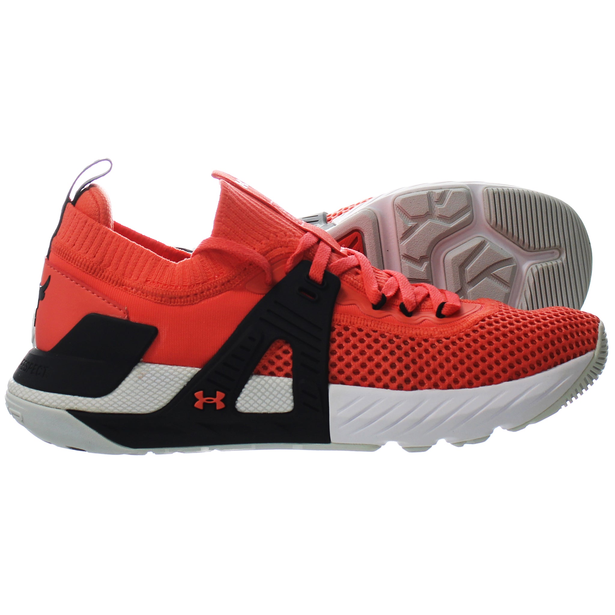 Under Armour Project Rock 4 Red Womens Trainers