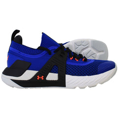 Under Armour x Project Rock 4 Kids Blue Running Shoes