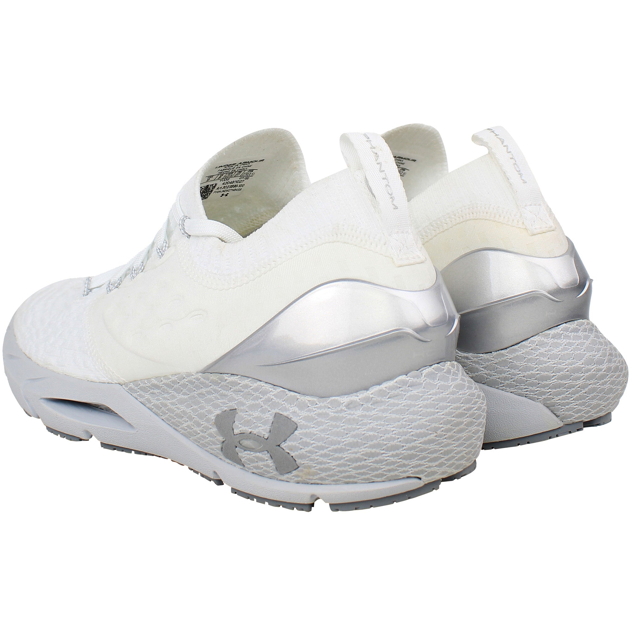 Under Armour HOVR Phantom 2 MTLC Mens White Running Shoes