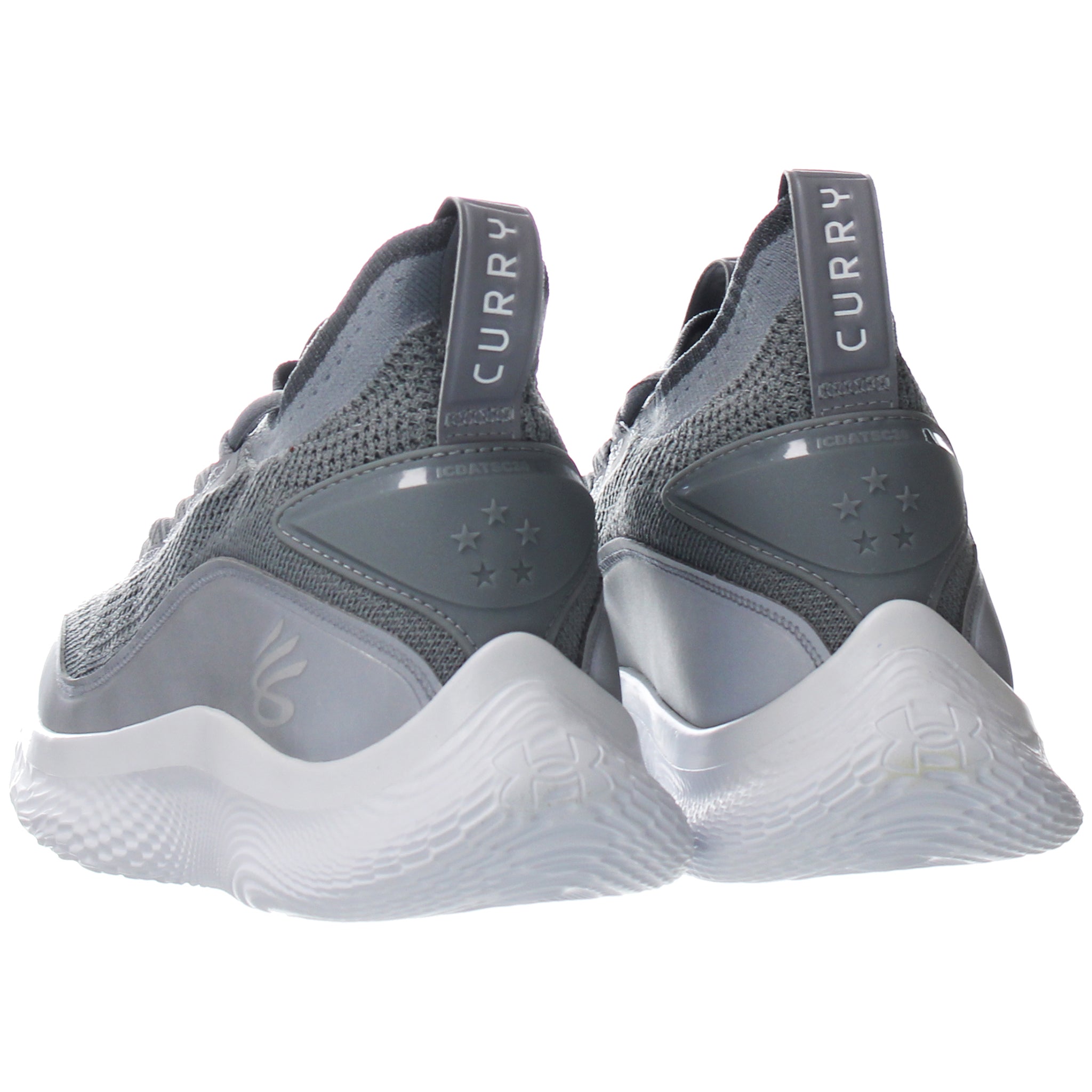 Under Armour Curry Flow 8 Shine Mens Grey Trainers