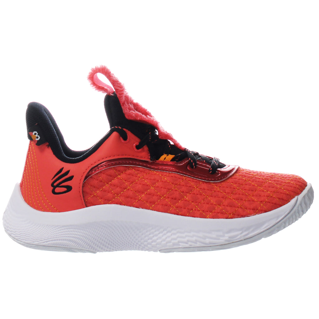 Under Armour Sesame Street x Curry Flow 9 PS Kids Red Trainers