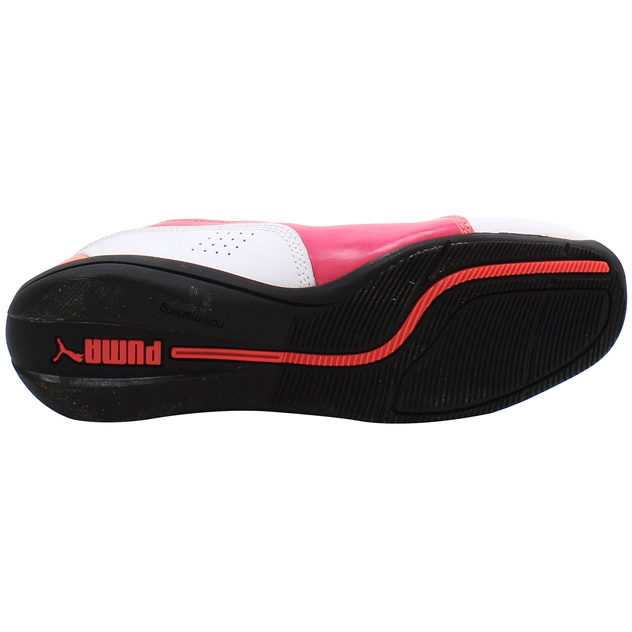 Puma Drift Cat 6 Kids White/Pink Trainers