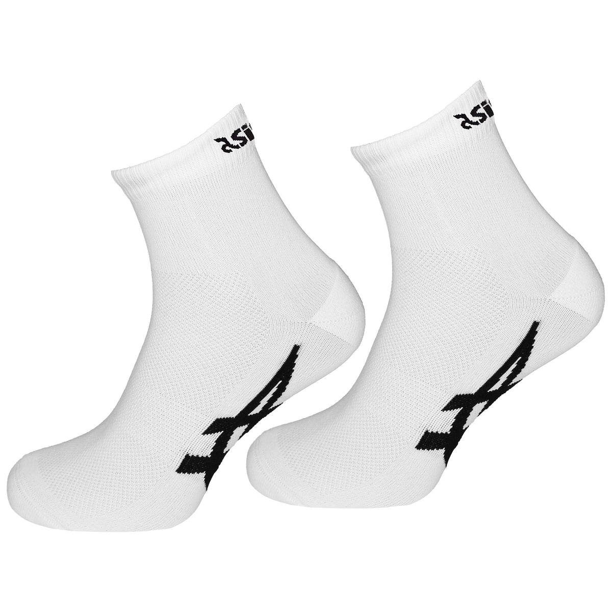 Asics 2-Pack Logo Mens White Ankle Socks