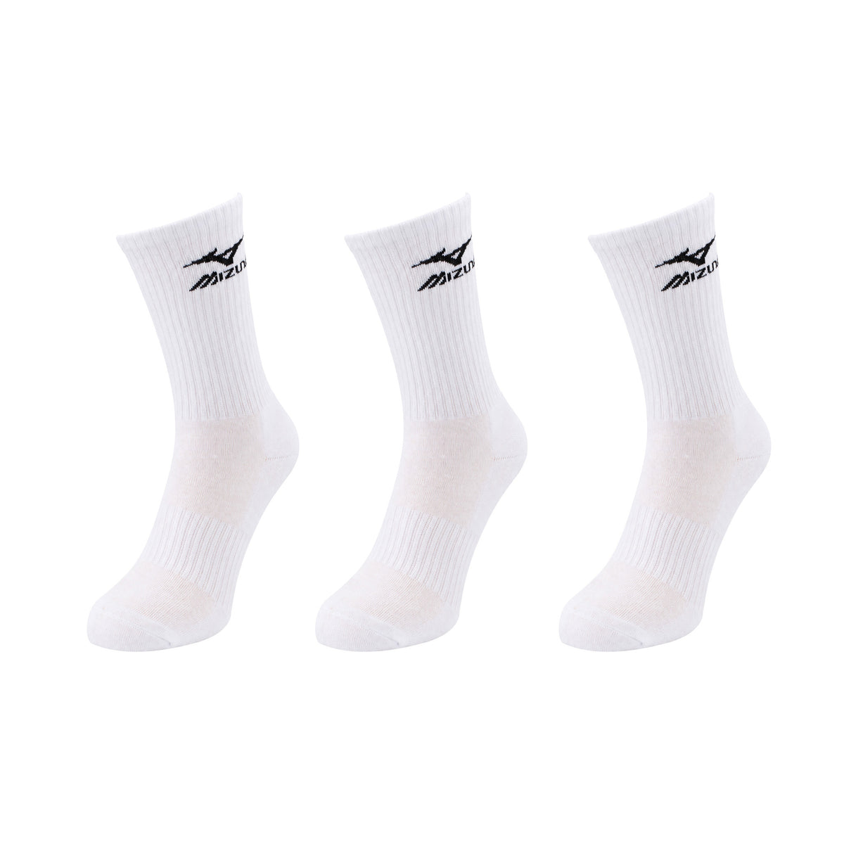 Mizuno 3-Pack White Training Socks