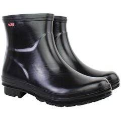 Skechers Neon Puddles Womens Black Wellington Boots
