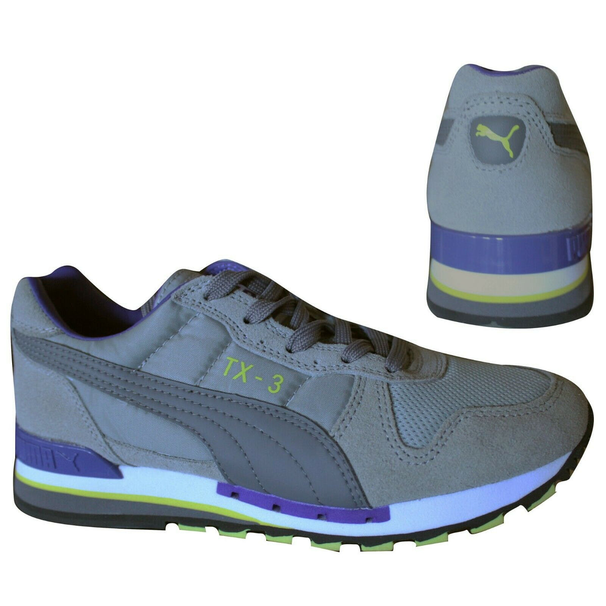 Puma TX-3 Mens Grey/Purple Trainers