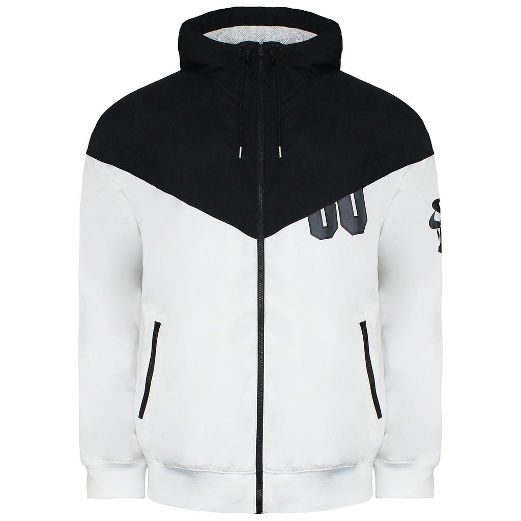 Nike Hooded Mens White/Black Track Jacket