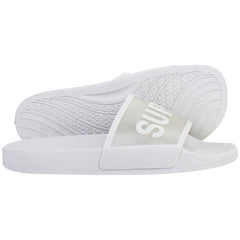 Superga Clear Identity Womens Light Grey Sliders