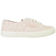 Superga 2750 Print Womens Pink Plimsolls