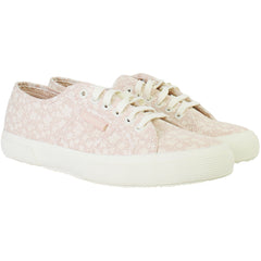 Superga 2750 Print Womens Pink Plimsolls