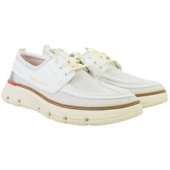 Cole Haan ZERØGRAND Regatta Mens White Boat Shoes
