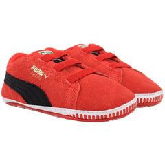 Puma Suede Crib Kids Red Trainers