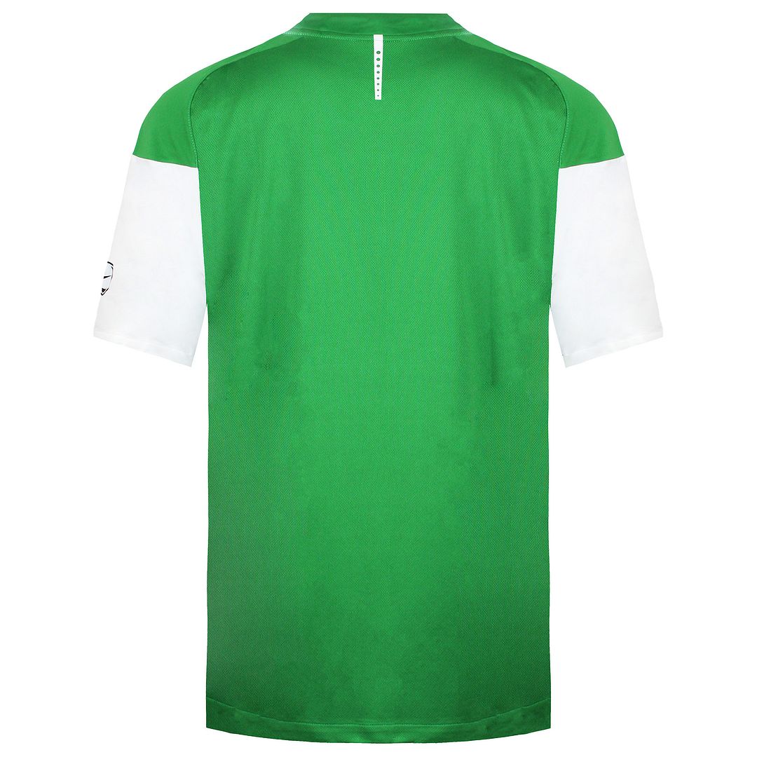 Nike Logo Mens Green/White Football Top