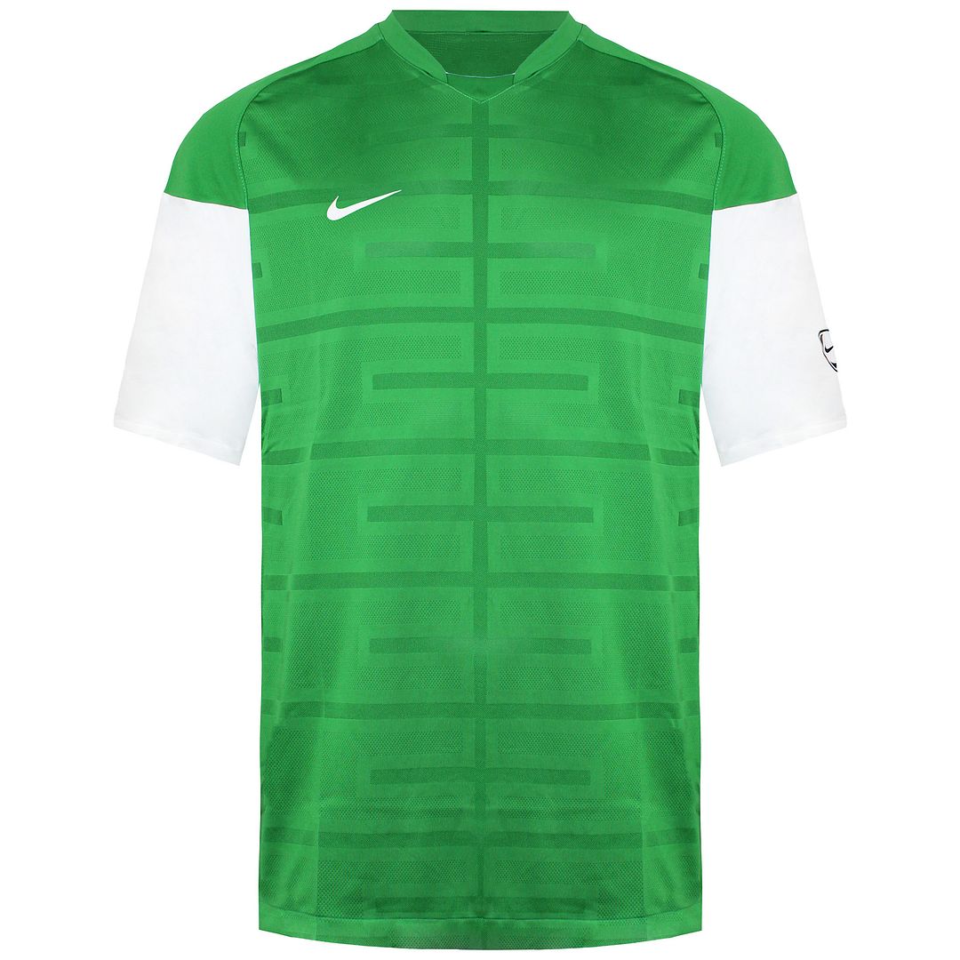 Nike Logo Mens Green/White Football Top