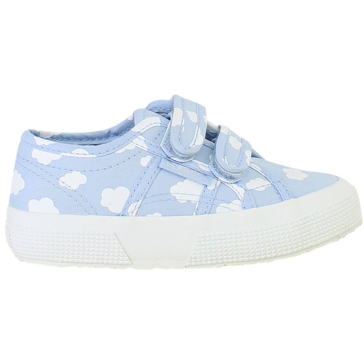 Superga Cloud Print Kids Blue Plimsolls