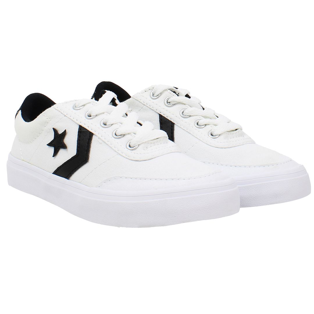 Converse Courtlandt OX Kids White Plimsolls