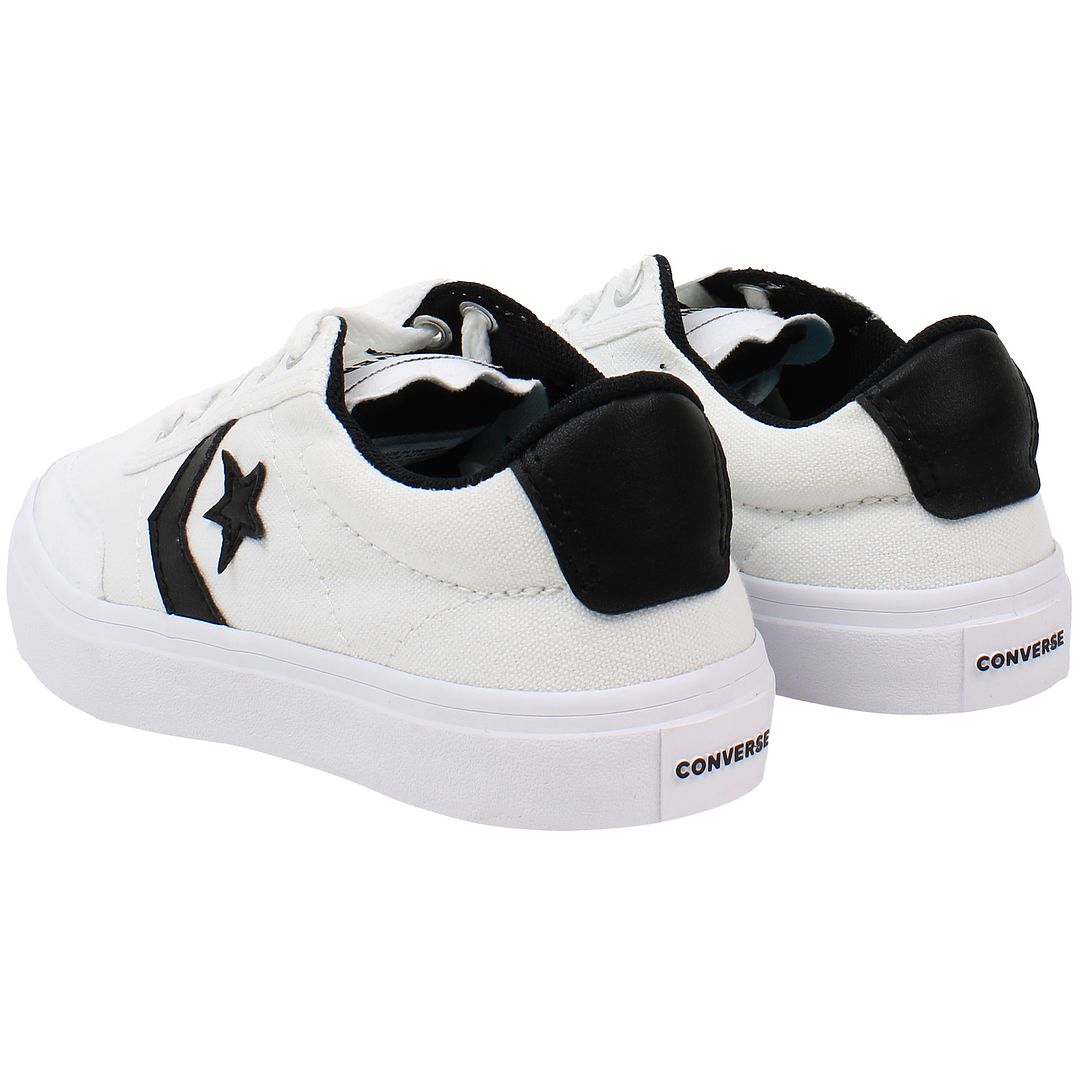 Converse Courtlandt OX Kids White Plimsolls