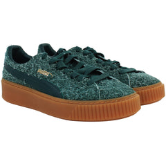 Puma Platform Elemental Womens Green Trainers