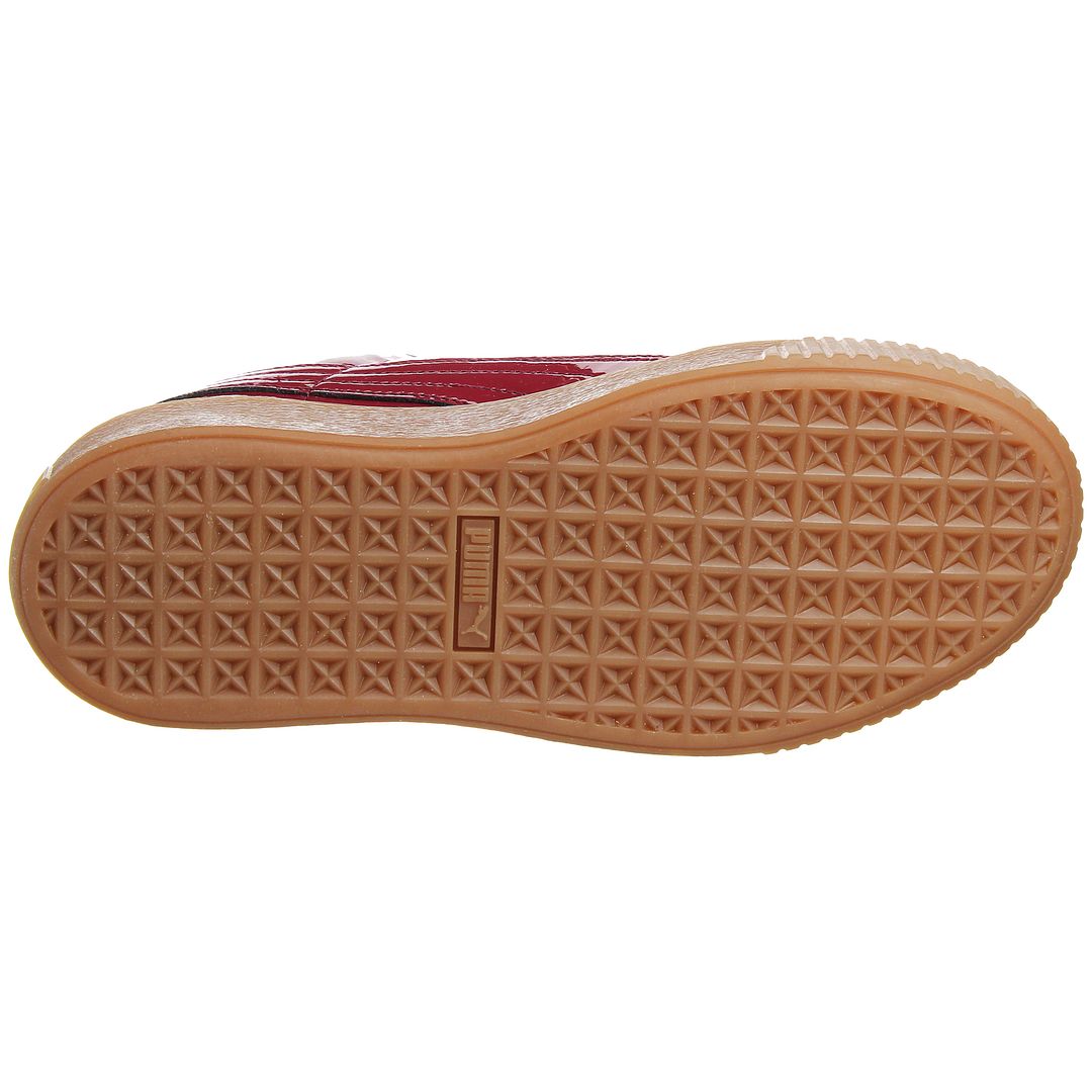 Puma Basket Platform Womens Red Trainers