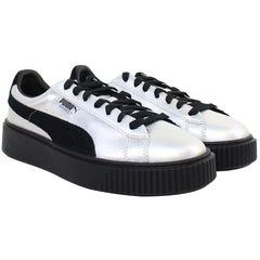 Puma Basket Platform Explosive Womens Metallic Trainers