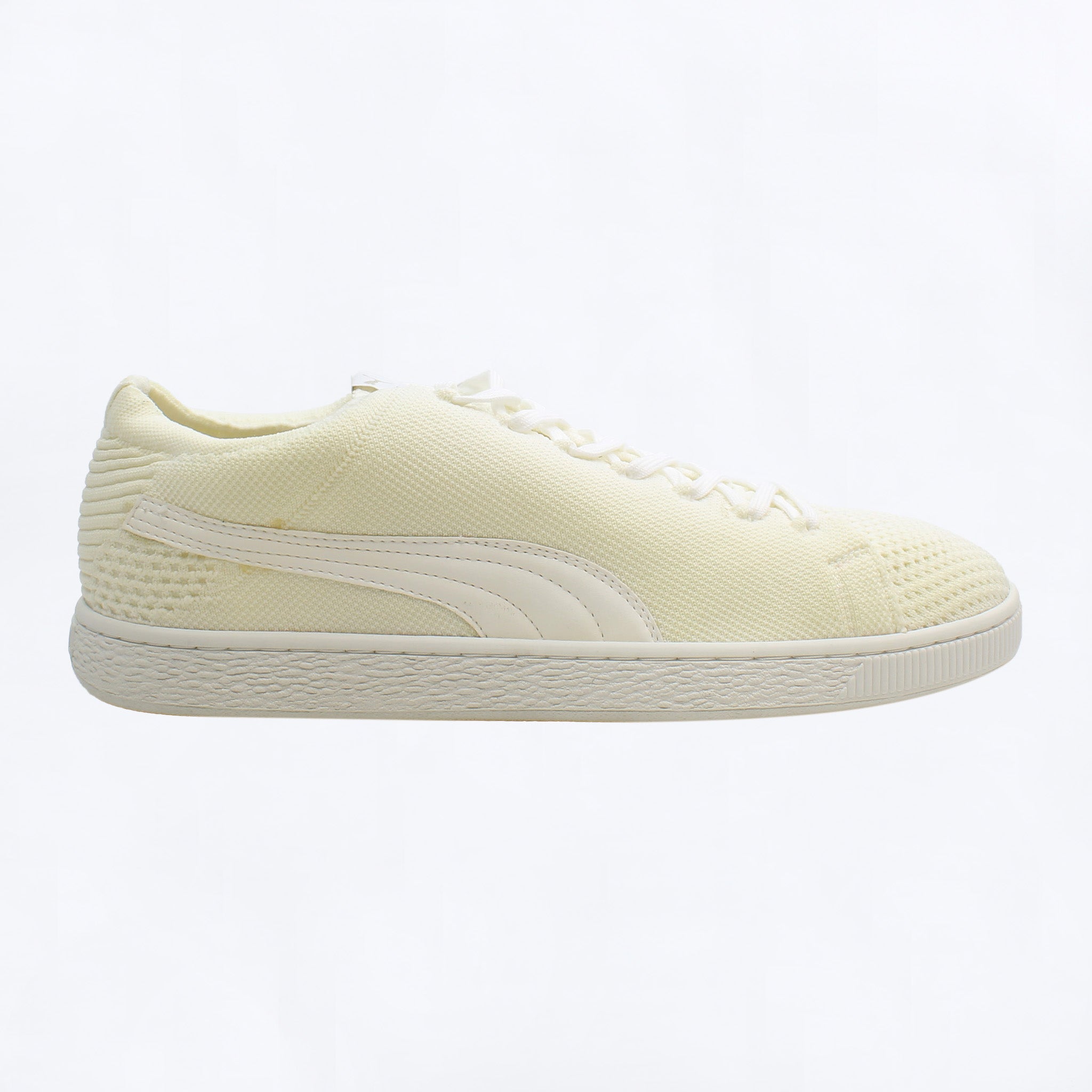 Puma Basket EvoKnit 3D Mens Off White Trainers NO BOX