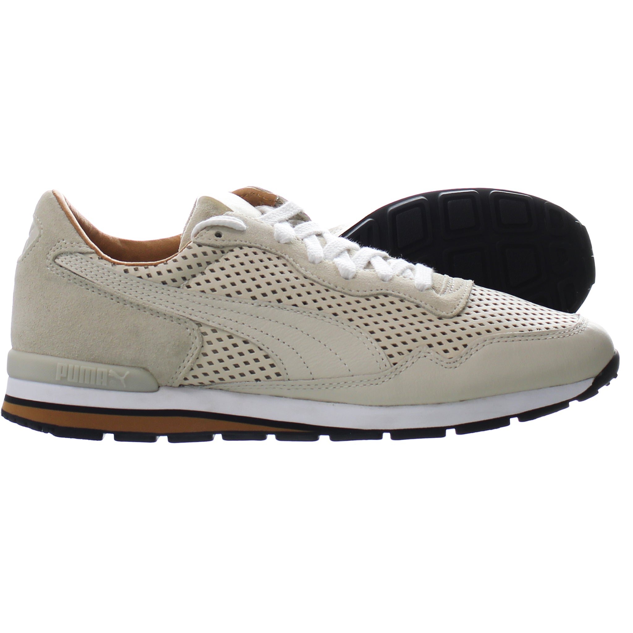 Puma Rainbow Hypernature Mens Beige Trainers